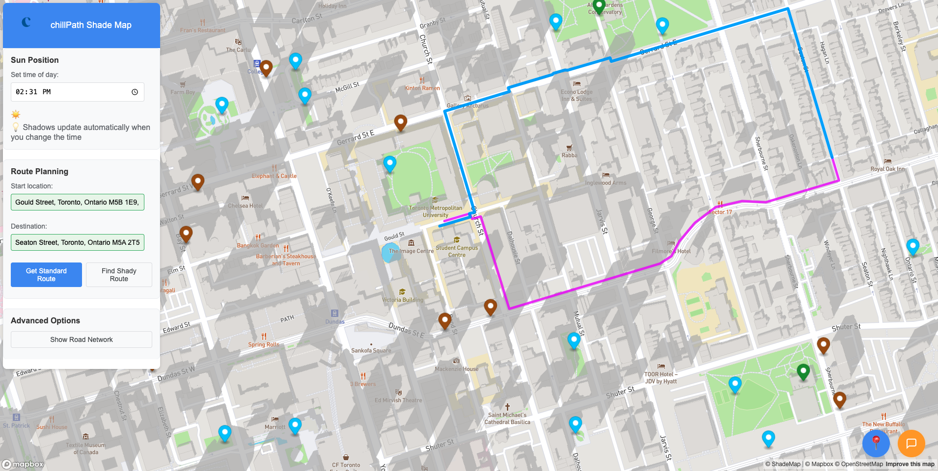 Image of Chill Path App Interface